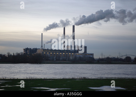 Impianto di alimentazione Lausward presso sunrise Foto Stock