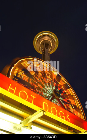 Seattle Washington Space Needle Carnevale Foto Stock