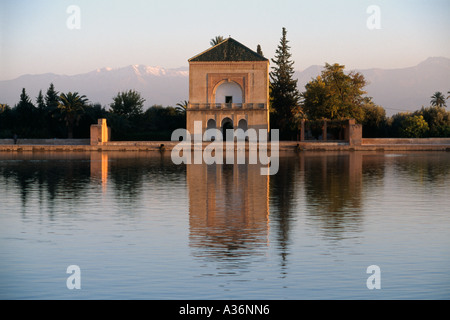 Giardini Menara marrakech marocco Foto Stock