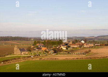 Villaggio Branxton accanto al campo Flodden sito battaglia Northumberland Foto Stock