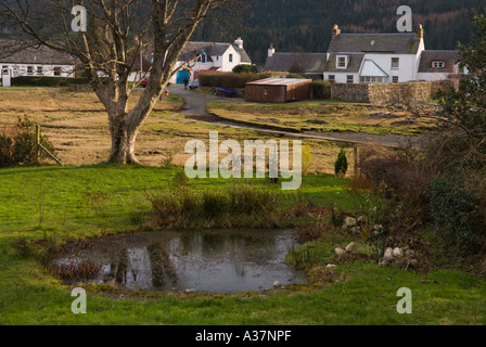 Case a Plockton Scottish West Highlands Foto Stock