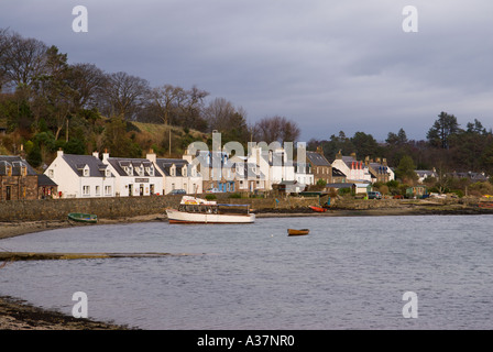 Case a Plockton Scottish West Highlands Foto Stock