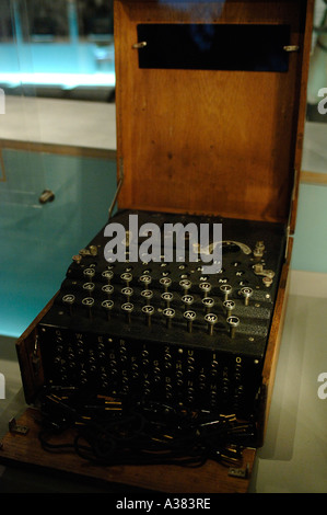 Il tedesco Enigma macchina di crittografia utilizzati nella seconda guerra mondiale Foto Stock