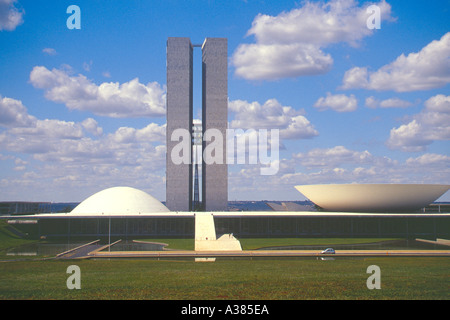 Brasiliano Congresso Nazionale di costruzione Foto Stock