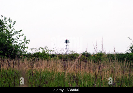 Confine Uschgorod sulla nuova UE frontiere esterne della Slovacchia e Ucraina città Ushgorod Foto Stock