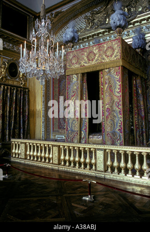 Kings Bedchamber, Chambre du Roi, Palazzo di Versailles, città di Versailles, Ile-de-France, Francia, Europa Foto Stock