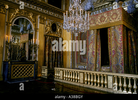 Kings Bedchamber, Chambre du Roi, Palazzo di Versailles, città di Versailles, Ile-de-France, Francia, Europa Foto Stock