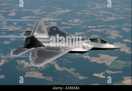 FA 22 Raptor Fighter piano Foto Stock