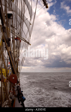 Tall Ship 'Mercedes' in mare Foto Stock