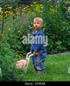 Affondato in pensieri Foto Stock