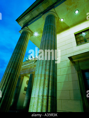 Berlin Brandenburg Gate quadriga Foto Stock