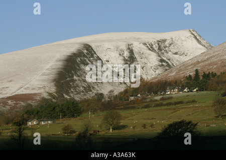 Lonscale cadde in inverno, Lake District, Cumbria Foto Stock