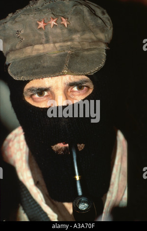 Il Subcomandante Marcos leader dell'EZLN Chiapas Foto Stock