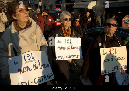 Le donne a 194 dimostrazioni di legge sull aborto milano - 14 gennaio 2006 - Lombardia - Italia Foto Stock