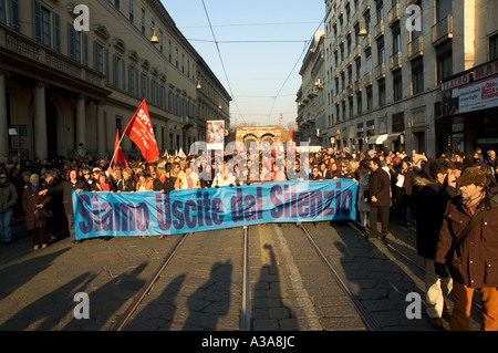 Le donne a 194 dimostrazioni di legge sull aborto milano - 14 gennaio 2006 - Lombardia - Italia Foto Stock