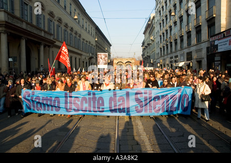 Le donne a 194 dimostrazioni di legge sull aborto milano - 14 gennaio 2006 - Lombardia - Italia Foto Stock