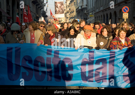 Le donne a 194 dimostrazioni di legge sull aborto milano - 14 gennaio 2006 - Lombardia - Italia Foto Stock