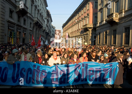 Le donne a 194 dimostrazioni di legge sull aborto milano - 14 gennaio 2006 - Lombardia - Italia Foto Stock