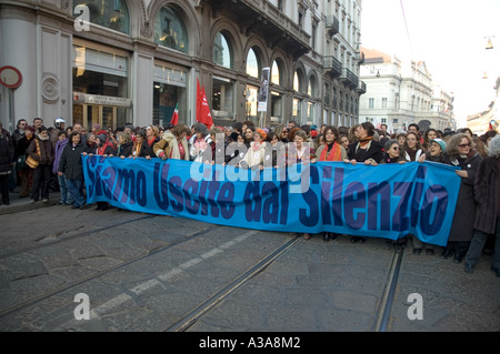 Le donne a 194 dimostrazioni di legge sull aborto milano - 14 gennaio 2006 - Lombardia - Italia Foto Stock