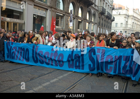 Le donne a 194 dimostrazioni di legge sull aborto milano - 14 gennaio 2006 - Lombardia - Italia Foto Stock