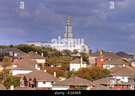 SAT Tempio case di collina Foto Stock