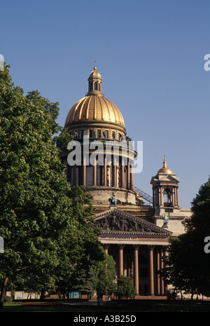 Russia Saint Petersburg Saint Isaacs Cathedral Foto Stock
