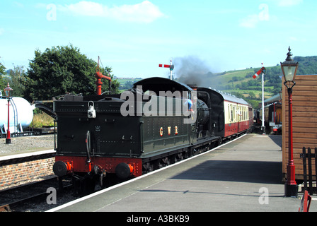 Stazione di Winchcombe Gloucestershire Warwickshire ferroviaria Patrimonio in Cotswolds Foto Stock