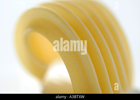 primo piano della pasta delle lanterne su sfondo bianco Foto Stock