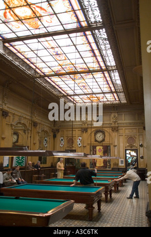 Académie de Billard 84 rue de Clichy a Parigi Francia Foto Stock