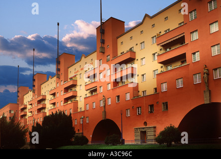 Karl Marx edificio Hof Vienna Austria Foto Stock