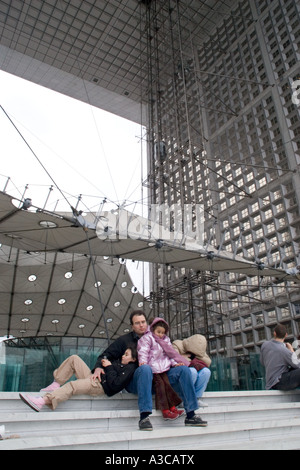 La Defense complesso in Parigi Francia Foto Stock