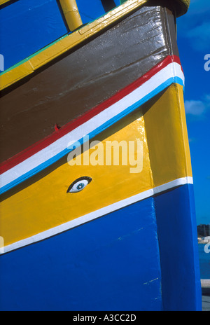 ARCO DI LUZZU AL PORTO DI MARSAXLOKK, MALTA Foto Stock