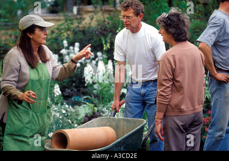 Chelsea Flower Show Preparazioni a Londra Foto Stock