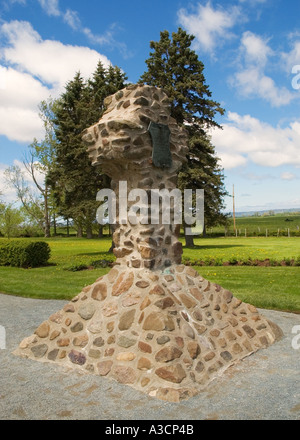 Canada Nova Scotia Grand Pré National Historic Site Herbin Croce segna il sito originale di Acadian cimitero Foto Stock