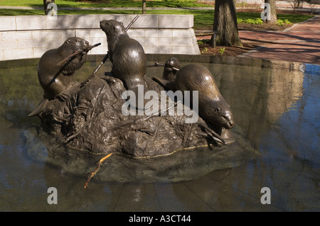 Canada New Brunswick Saint John lealisti terreno di sepoltura Beaver Fontana Foto Stock