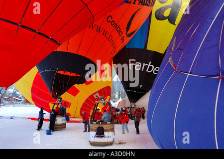 Chateau d'Oex Balloon Festival Foto Stock