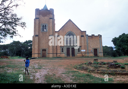 Africa Malawi Livingstonia missionario costruito città alta sull'Altopiano di Livingstonia Chiesa Foto Stock