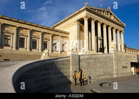 Il palazzo del parlamento, Vienna, Austria Foto Stock