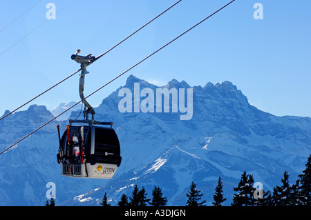 Il picco Haute Cime, Dents du Midi, Vallese, Svizzera Foto Stock