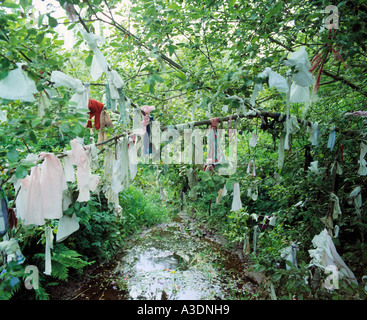 GB di Cornovaglia MADRON PENWITH WISHING WELL Foto Stock