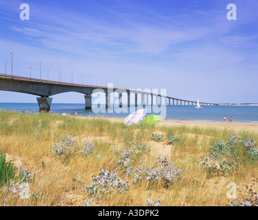 Francia-POITOU CHARENTES PONT ILE DE RE RIVEDOUX Foto Stock