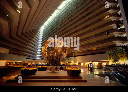 Interno della Hyatt Regency Hotel, San Francisco, California, Stati Uniti d'America Foto Stock