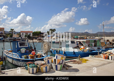 LAKKI PORTO. A nord-ovest di Cipro. L'Europa. Foto Stock