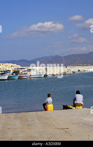 LAKKI PORTO. A nord-ovest di Cipro. L'Europa. Foto Stock