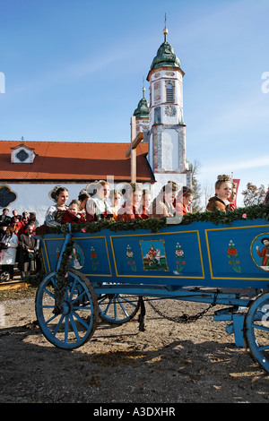 Leonhardi parade di Bad Toelz, Alta Baviera, Germania Foto Stock