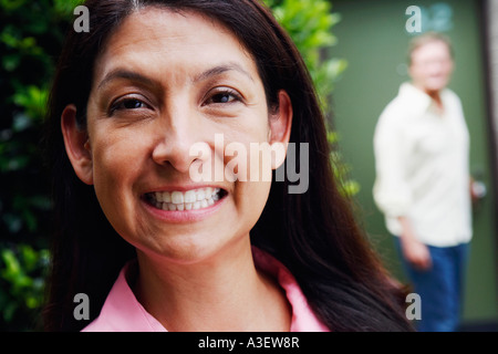 Close-up di una donna matura Foto Stock