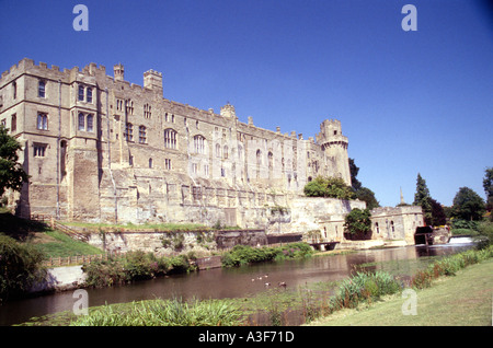 Il Castello di Warwick, posteriore Foto Stock