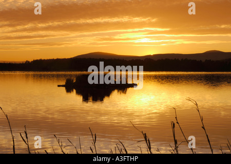 Sunset Loch di Skene XPL 4601-433 Foto Stock