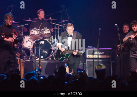 Maryland Gov Martin O Malley sul palco di gala di inaugurazione al Convention Center di Baltimore Foto Stock