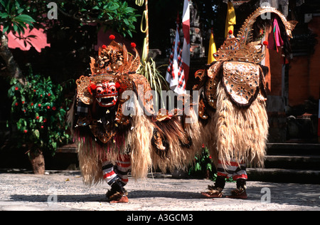 Bali Legong Kraton ballerino in tempio Foto Stock